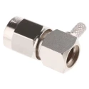 Telegartner SMA Series Coaxial Connector Cable Male SMA, 50 Ω, Right Angle Body Crimp J01150A0069