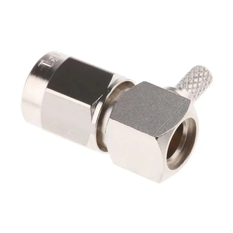 Telegartner SMA Series Coaxial Connector Cable Male SMA, 50 Ω, Right Angle Body Crimp J01150A0069