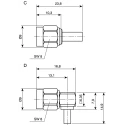Telegartner SMA Series 50 Ω Coaxial Connector Cable Male SMA, Straight Body Crimp J01150A0039