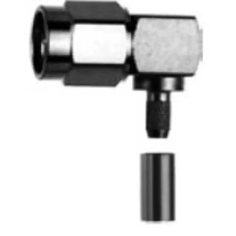 Telegartner SMA Series 50 Ω Coaxial Connector Cable Male SMA Right Angle Body Crimp J01150A0099