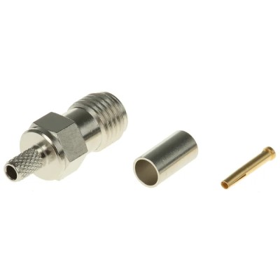 Telegartner SMA Series Coaxial Connector Cable Female SMA, 50 Ω, Straight Body Crimp J01151A0059