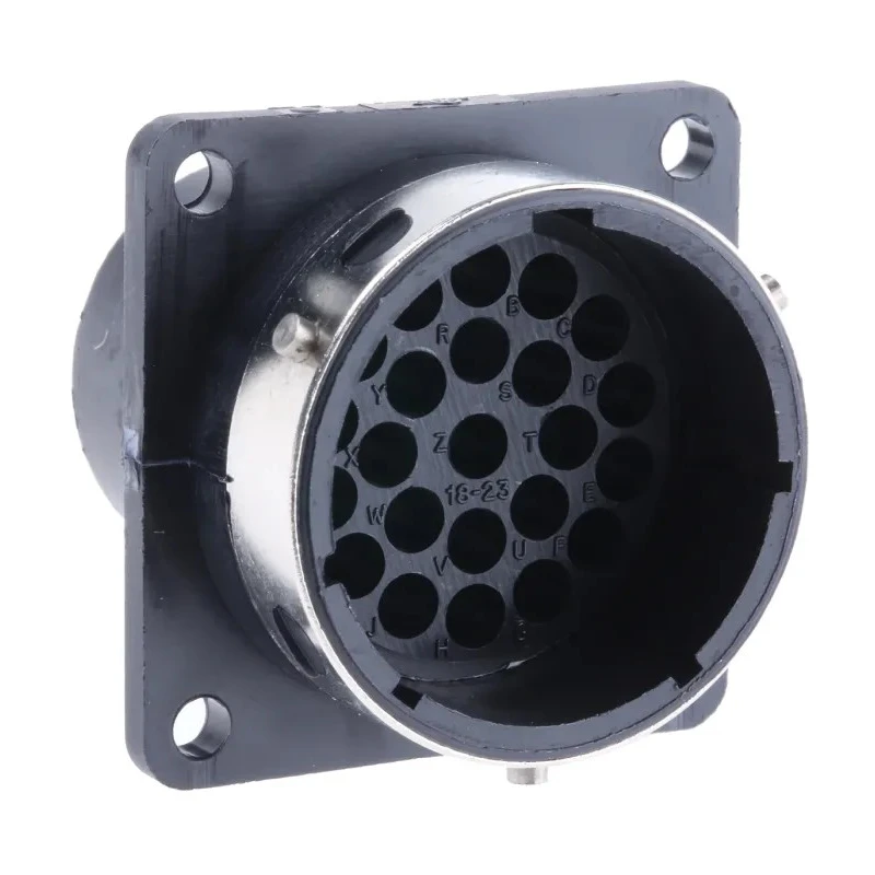 ITT Cannon Circular Connector Panel Mount 23 Contacts Socket Male IP65 250V Trident Ringlock TR1823RMS1NB / 192990-1350