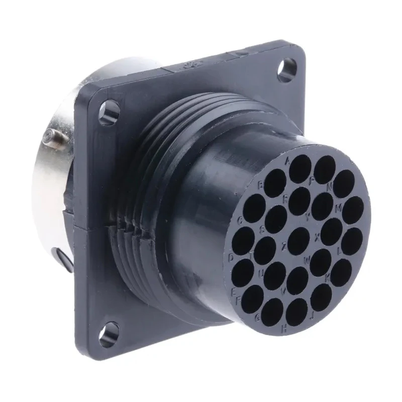 ITT Cannon Circular Connector Panel Mount 23 Contacts Socket Male IP65 250V Trident Ringlock TR1823RMS1NB / 192990-1350