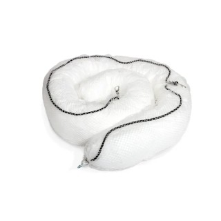 RS PRO Classic Oil Only Marine Spill Absorbent Boom 80 L Capacity, 3m Length, White, 4 Per Pack 193-8433