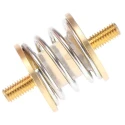 Taica Cylindrical M6 Anti-Vibration Mount Male to Male Bobbin with 16 kg Compression 28 mm OD 47 mm Height BG-8