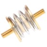 Taica Cylindrical M6 Anti-Vibration Mount Male to Male Bobbin with 16 kg Compression 28 mm OD 47 mm Height BG-8