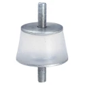 Taica Cylindrical M6 Anti-Vibration Mount, Male to Male Bobbin, 100 kg Compression, 59 mm Height THETA-TW