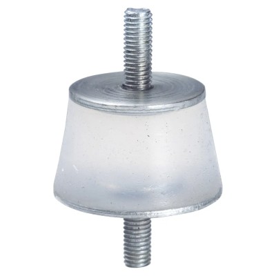 Taica Cylindrical M6 Anti-Vibration Mount, Male to Male Bobbin, 100 kg Compression, 59 mm Height THETA-TW