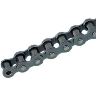 Wippermann 10A-1 Steel Simplex Roller Chain, 3 m Length, 21.8 mm Pin Length, ISO 606 (DIN 8187) 50 Series 50-1