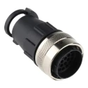 ITT Cannon Circular Connector 28 Contacts Cable Standard Plug Male IP65 Trident Ringlock Series 192991-0522