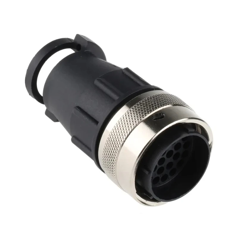 ITT Cannon Circular Connector 28 Contacts Cable Standard Plug Male IP65 Trident Ringlock Series 192991-0522