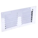 RS PRO Stainless Steel Louvred Panel Rack Panel 304 Grade Electrolytic Polish 0.7mm Thick 348-7315