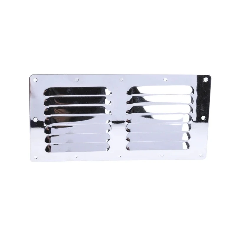 RS PRO Stainless Steel Louvred Panel Rack Panel 304 Grade Electrolytic Polish 0.7mm Thick 348-7315