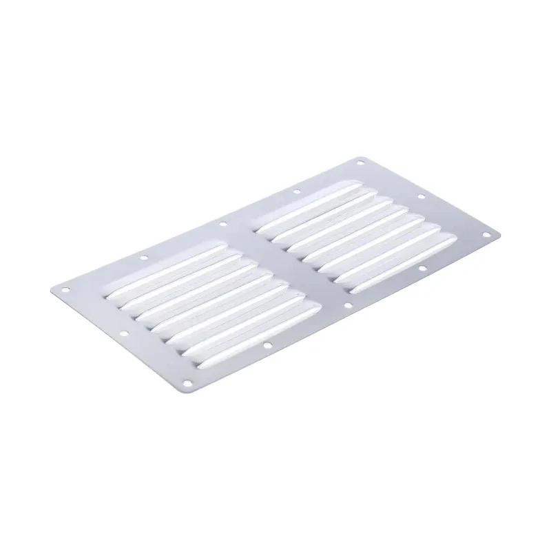RS PRO Stainless Steel Louvred Panel Rack Panel 304 Grade Electrolytic Polish 0.7mm Thick 348-7315
