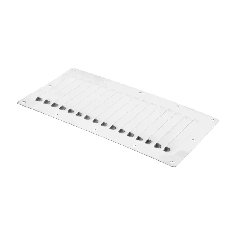 RS PRO Stainless Steel Louvred Ventilated Rack Panel 304 Grade 0.7 mm 4 mm Mounting Holes 348-7309