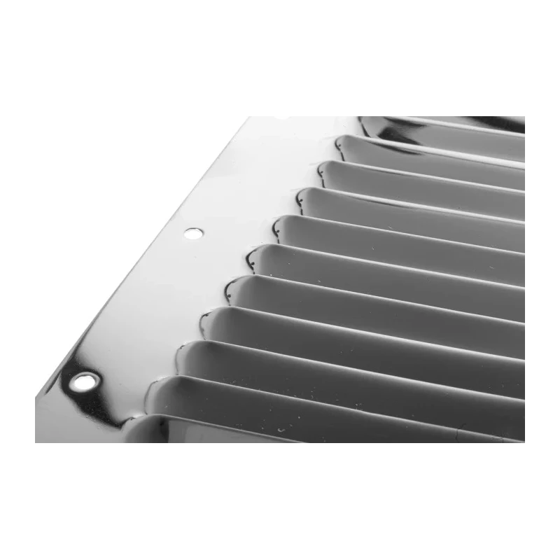 RS PRO Stainless Steel Louvred Ventilated Rack Panel 304 Grade 0.7 mm 4 mm Mounting Holes 348-7309