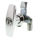 Steinbach & Vollman Silver Die Cast Zinc Locking Handle Chrome Plated T-Handle 78mm 348-7731