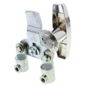 Steinbach & Vollman Silver Die Cast Zinc Locking Handle Chrome Plated T-Handle 78mm 348-7731