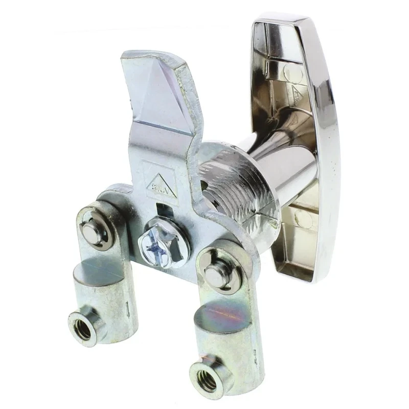 Steinbach & Vollman Silver Die Cast Zinc Locking Handle Chrome Plated T-Handle 78mm 348-7731