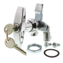 Steinbach & Vollman Silver Die Cast Zinc Locking Handle Chrome Plated T-Handle 78mm 348-7731