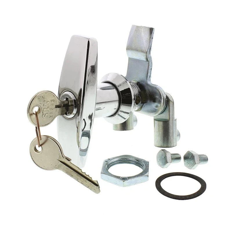 Steinbach & Vollman Silver Die Cast Zinc Locking Handle Chrome Plated T-Handle 78mm 348-7731