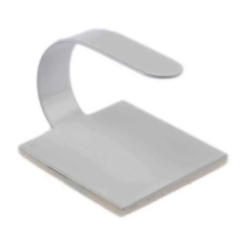 RS PRO White Aluminium Self-Adhesive Hook Cable Clip 69.8 x 25.4 x 7.9 mm 475-142