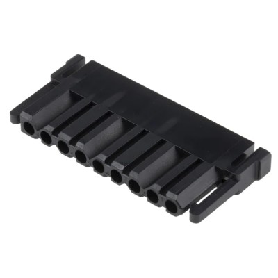 ITT Cannon Trident Male Connector Housing 5.08 mm Pitch 9 Way 1 Row Straight TST09PF00 / 192990-0990