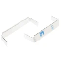 RS PRO Natural Aluminium Self-Adhesive Cable Clip 10 mm Max Bundle Diameter 44 mm Length 9.8 mm Width 12.2 mm Depth 475-186