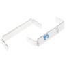 RS PRO Natural Aluminium Self-Adhesive Cable Clip 10 mm Max Bundle Diameter 44 mm Length 9.8 mm Width 12.2 mm Depth 475-186