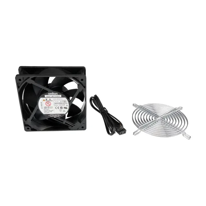 Omron R89F Series Axial Fan 100-240V AC 4.4W 3 m³/min 120mm x 120mm x 38mm Ball Bearing R89F-MS1238HP-S2