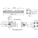 Parker Origa Double Acting Rodless Pneumatic Cylinder 25mm Bore 600mm Stroke OSPP250000000600000000000