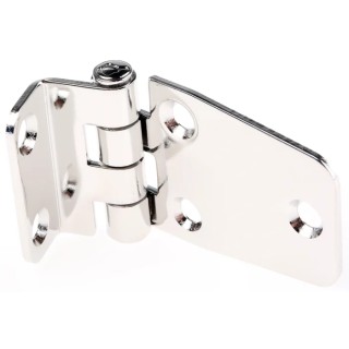 ROCA Stainless Steel Hatch Hinge with Fixed Pin, Screw Fixing, 37 mm x 67.5 mm x 2 mm 44 15 71