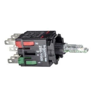 Schneider Electric Harmony Series Contact & Light Block, Red LED, 12-24 V, 1 NO/1 NC ZB6ZB45B