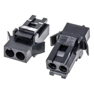 ITT Cannon Trident Automotive Connector Female Black Cable 2 Way Crimp Termination TST02RA00 / 192990-0360