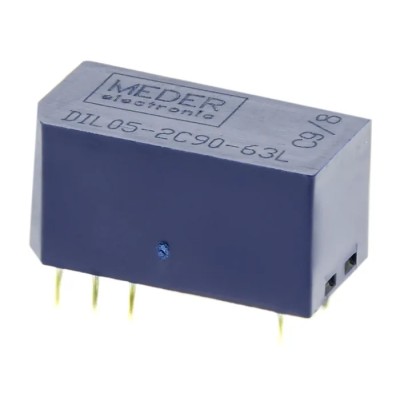 Meder Reed Relay CRR03 Series DIL05-2C90-63L Sealed PU Resin Contact Material Rh Operating Temp -20 to +70°C DIL05-2C90-63L