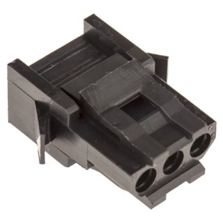 ITT Cannon Trident Female Connector Housing 5.08 mm Pitch 3 Way 1 Row Straight TST03RA00 / 192923-6010