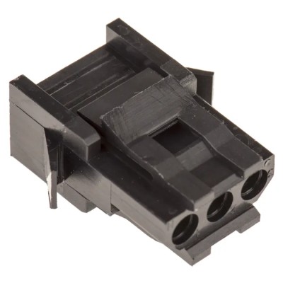 ITT Cannon Trident Female Connector Housing 5.08 mm Pitch 3 Way 1 Row Straight TST03RA00 / 192923-6010