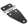 RS PRO Electrolytic Polish Stainless Steel Strap Hinge with Fixed Pin Screw Fixing 82mm x 184mm x 3mm 348-7292