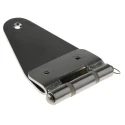 RS PRO Electrolytic Polish Stainless Steel Strap Hinge with Fixed Pin Screw Fixing 82mm x 184mm x 3mm 348-7292