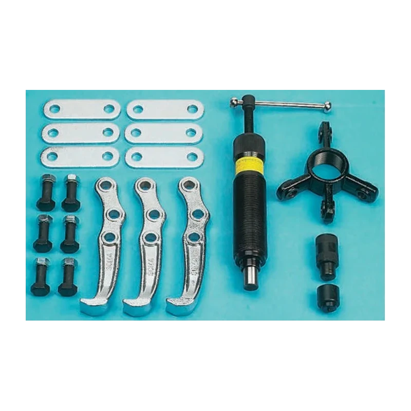 RS PRO Hydraulic Bearing Puller 10t Force, 50 to 250 mm Capacity, 19-Piece Set 349-7227