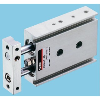 SMC Pneumatic Guided Cylinder CXSM Series Dual Rod Slide & Ball Bearing Guide 0.7 Mpa 30mm Stroke CXSM20-30