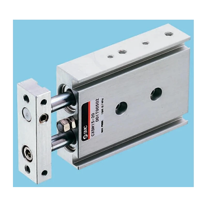 SMC Pneumatic Guided Cylinder CXSM Series Dual Rod Slide & Ball Bearing Guide 0.7 Mpa 30mm Stroke CXSM20-30
