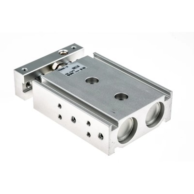 SMC Pneumatic Guided Cylinder 20mm Bore, CXSM Series, Linear Action, Surface Mount, 0.7 Mpa Max Pressure, 10mm CXSM20-10