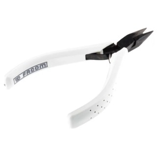 Facom Round Nose Plier, 120mm Overall Length, 26mm Jaw Length, Steel Construction, ESD Safe 432.MT