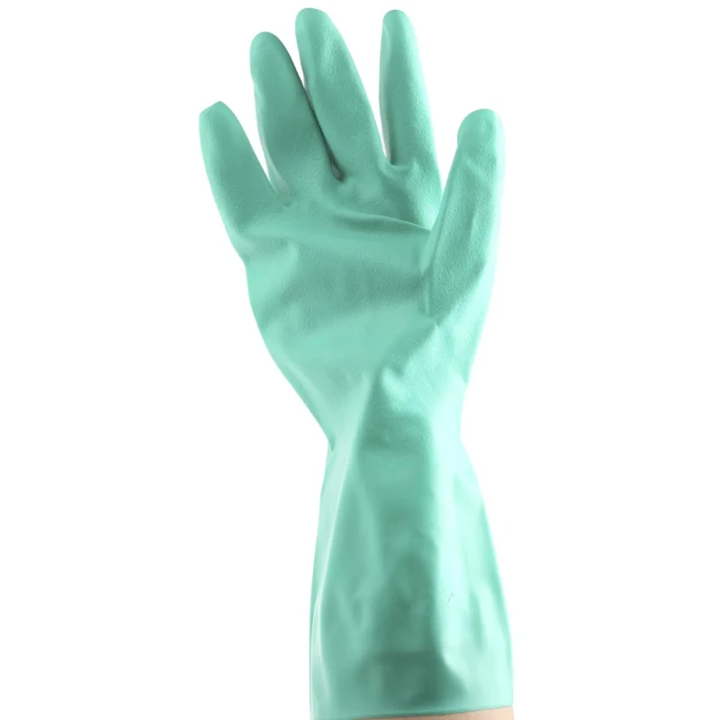 Mapa Ultranitril Green Nitrile Work Gloves Size 8 Uncoated Coating 485