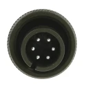 Amphenol Industrial MIL Spec Circular Connector 6 Way Copper Alloy Straight Cable Mount Male Contacts Zinc Cobalt MS3106A