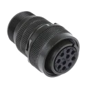 Amphenol Industrial MIL Spec Circular Connector Copper Alloy Straight 10 Way Cable Mount 250, 700V AC MS3106A 