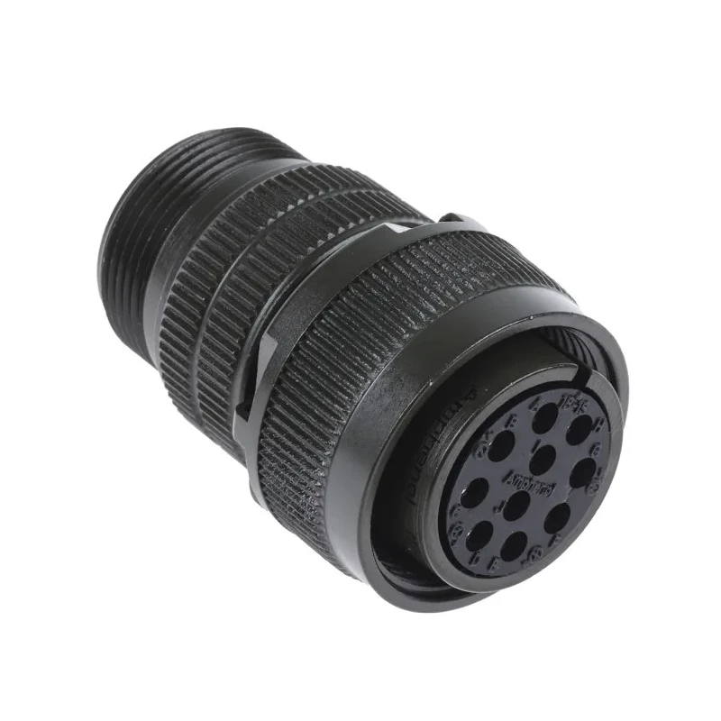 Amphenol Industrial MIL Spec Circular Connector Copper Alloy Straight 10 Way Cable Mount 250, 700V AC MS3106A 