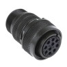 Amphenol Industrial MIL Spec Circular Connector Copper Alloy Straight 10 Way Cable Mount 250, 700V AC MS3106A
