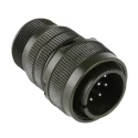 Amphenol Industrial MIL Spec Circular Connector, 10 Way Copper Alloy Straight Cable Mount Male with Male Contacts MS3106A